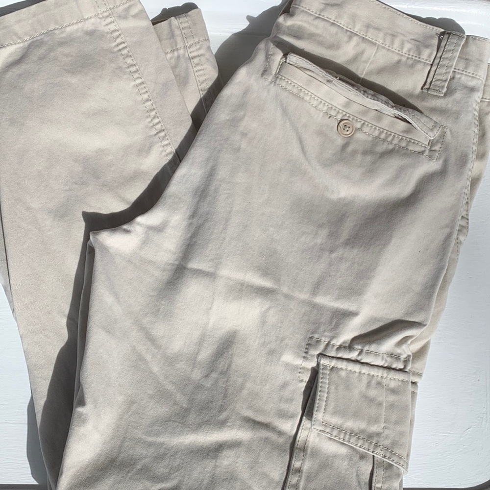 Mens Old Navy Khaki Cargo Pants